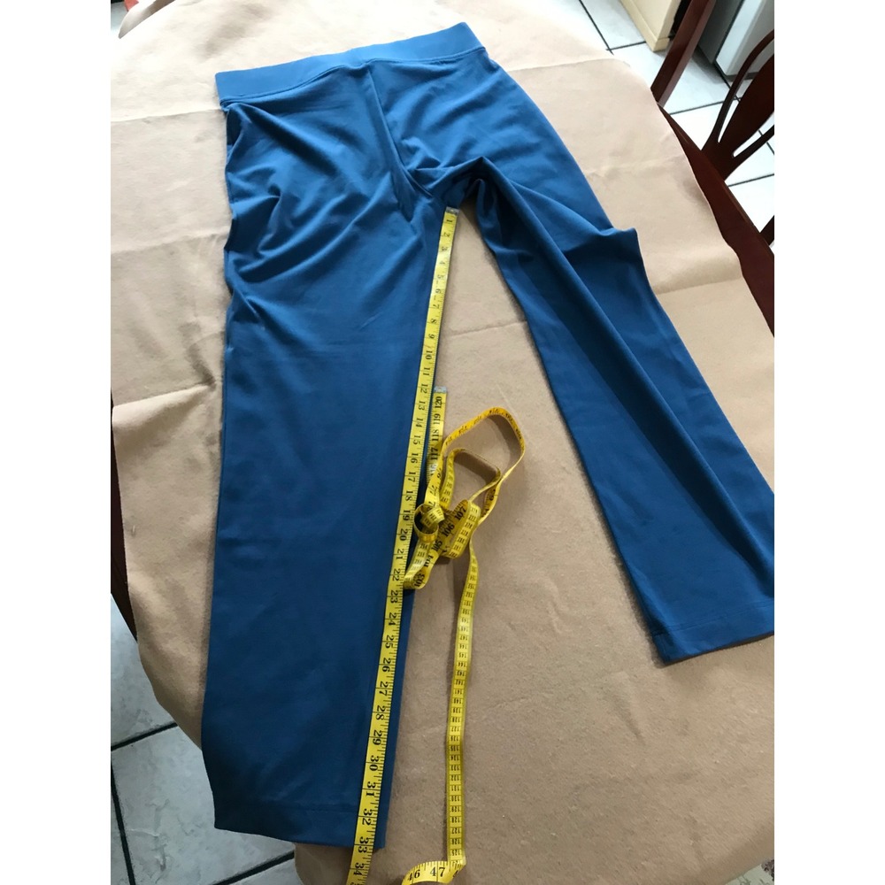 Tall NWOT Lands' End Women's L 12-14 Blue Stretch Pull-On Pants Coastal Preppy - Picture 5 of 9